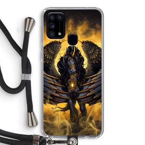 CaseCompany Pegasus: Samsung Galaxy M31 Transparant Hoesje met koord