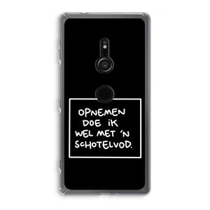 CaseCompany Schotelvod: Sony Xperia XZ2 Transparant Hoesje