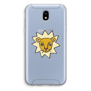 CaseCompany Kleine leeuw: Samsung Galaxy J5 (2017) Transparant Hoesje