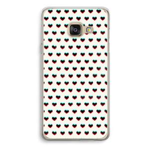 CaseCompany Hartjes: Samsung A3 (2017) Transparant Hoesje