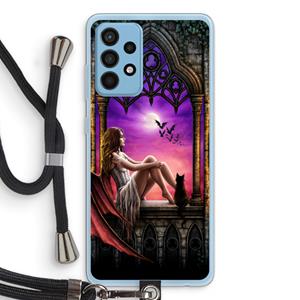 CaseCompany Kinderen van de nacht: Samsung Galaxy A52 Transparant Hoesje met koord