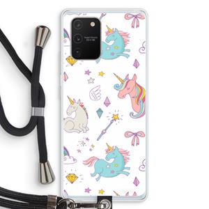CaseCompany Fantasiewereld: Samsung Galaxy S10 Lite Transparant Hoesje met koord