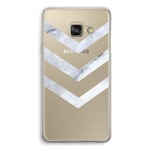 CaseCompany Marmeren pijlen: Samsung A3 (2017) Transparant Hoesje