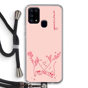 CaseCompany Best Friends: Samsung Galaxy M31 Transparant Hoesje met koord