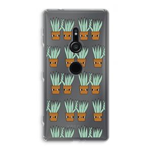 CaseCompany Sansevieria: Sony Xperia XZ2 Transparant Hoesje