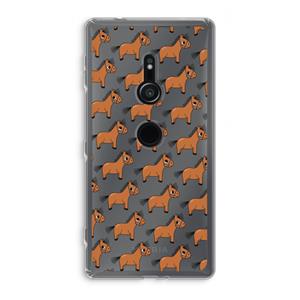 CaseCompany Pony: Sony Xperia XZ2 Transparant Hoesje