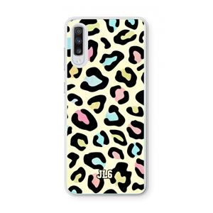 CaseCompany Leopard pattern: Samsung Galaxy A70 Transparant Hoesje