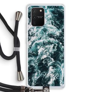 CaseCompany Zee golf: Samsung Galaxy S10 Lite Transparant Hoesje met koord