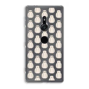 CaseCompany Uilen: Sony Xperia XZ2 Transparant Hoesje