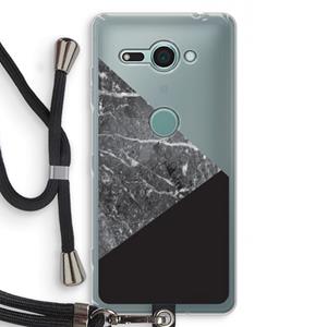 CaseCompany Combinatie marmer: Sony Xperia XZ2 Compact Transparant Hoesje met koord