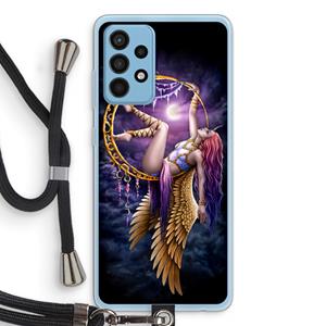 CaseCompany Aerial Angel: Samsung Galaxy A52 Transparant Hoesje met koord