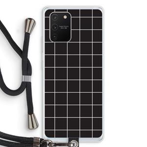 CaseCompany Rooster 2: Samsung Galaxy S10 Lite Transparant Hoesje met koord