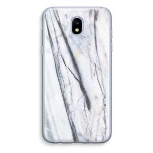 CaseCompany Gestreepte marmer: Samsung Galaxy J5 (2017) Transparant Hoesje