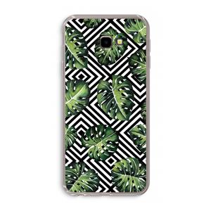 CaseCompany Geometrische jungle: Samsung Galaxy J4 Plus Transparant Hoesje
