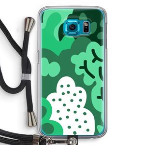 CaseCompany Bushes: Samsung Galaxy S6 Transparant Hoesje met koord