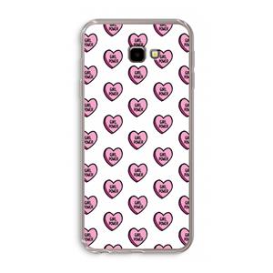 CaseCompany GIRL POWER: Samsung Galaxy J4 Plus Transparant Hoesje