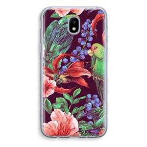 CaseCompany Papegaaien: Samsung Galaxy J5 (2017) Transparant Hoesje
