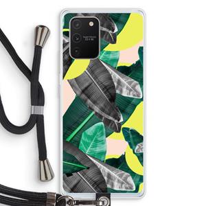 CaseCompany Fantasie jungle: Samsung Galaxy S10 Lite Transparant Hoesje met koord