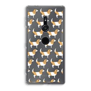 CaseCompany Doggy: Sony Xperia XZ2 Transparant Hoesje