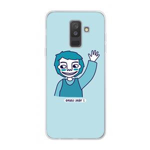 CaseCompany Zwaai: Samsung Galaxy A6 Plus (2018) Transparant Hoesje