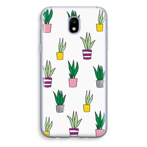 CaseCompany Sanseveria: Samsung Galaxy J5 (2017) Transparant Hoesje