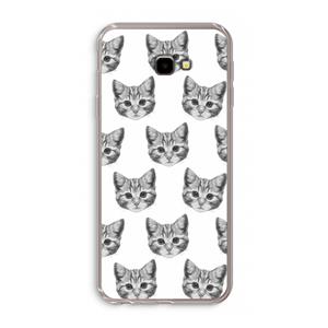 CaseCompany Kitten: Samsung Galaxy J4 Plus Transparant Hoesje
