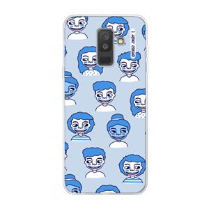 CaseCompany Gezichtjes: Samsung Galaxy A6 Plus (2018) Transparant Hoesje