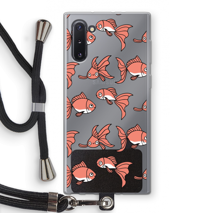 CaseCompany Blub: Samsung Galaxy Note 10 Transparant Hoesje met koord