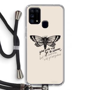 CaseCompany Good or bad: Samsung Galaxy M31 Transparant Hoesje met koord
