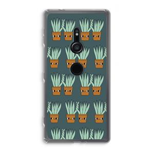 CaseCompany Sansevieria: Sony Xperia XZ2 Transparant Hoesje