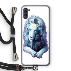 CaseCompany Child Of Light: Samsung Galaxy A11 Transparant Hoesje met koord
