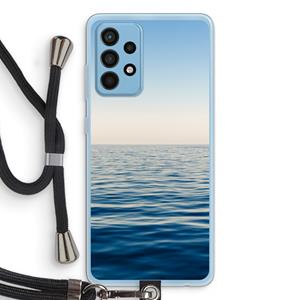 CaseCompany Water horizon: Samsung Galaxy A52 Transparant Hoesje met koord