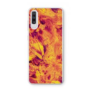 CaseCompany Eternal Fire: Samsung Galaxy A70 Transparant Hoesje