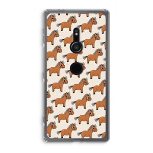 CaseCompany Pony: Sony Xperia XZ2 Transparant Hoesje