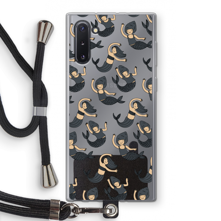 CaseCompany Zeemeermin: Samsung Galaxy Note 10 Transparant Hoesje met koord