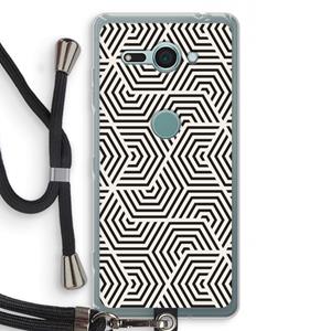 CaseCompany Magic pattern: Sony Xperia XZ2 Compact Transparant Hoesje met koord