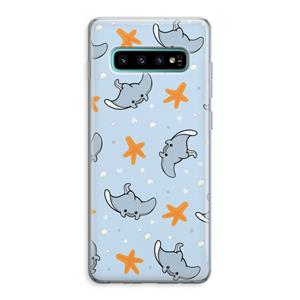 CaseCompany Manta: Samsung Galaxy S10 Plus Transparant Hoesje