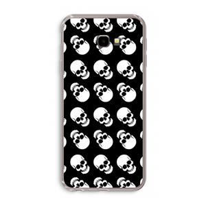 CaseCompany Musketon Skulls: Samsung Galaxy J4 Plus Transparant Hoesje