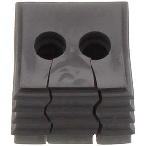 CONTA-CLIP KDS-DE 2X5-6 BK Dichtelement Thermoplastisches Elastomer Schwarz 10St.