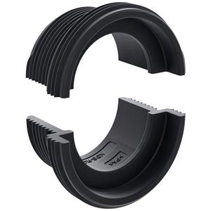 CONTA-CLIP KDS-RGA M25 BK Gewinde- und Verriegelungsadapter Plattenstärke (max.) 7mm Polyamid 6.6 S