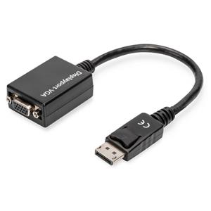 Assmann ASSMANN DisplayPort Adapterkabel DP - HD15 0.15mDP 1.2 sw.