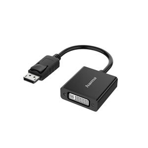 Hama Video-Adapter DisplayPort-Stecker>DVI-Buchse schwarz