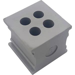 trucomponents TRU COMPONENTS KT 4/5 Kabeldurchführung Klemm-Ø (max.) 5mm Elastomer Grau