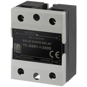 trucomponents TRU COMPONENTS Halfgeleiderrelais TC-GSR-1-25DD 25 A Schakelspanning (max.): 220 V/DC DC-circuit 1 stuk(s)