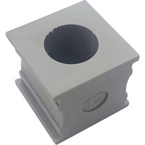 trucomponents TRU COMPONENTS KT 12 Kabeldurchführung Klemm-Ø (max.) 13mm Elastomer Grau