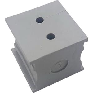 trucomponents TRU COMPONENTS KT 2/3 Kabeldurchführung Klemm-Ø (max.) 3mm Elastomer Grau