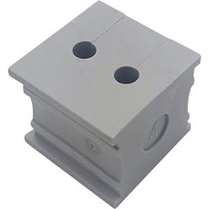 trucomponents TRU COMPONENTS KT 2/4 Kabeldurchführung Klemm-Ø (max.) 4mm Elastomer Grau