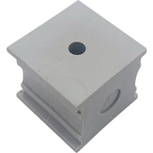 TRU COMPONENTS KT 4 Kabeldoorvoering Gegroefd Klem-Ø (max.): 5 mm Elastomeer Grijs 1 stuk(s)