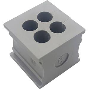 trucomponents TRU COMPONENTS KT 4/6 Kabeldurchführung Klemm-Ø (max.) 6mm Elastomer Grau