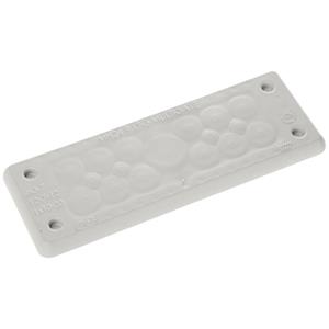 Trelleborg MH-24 F 17-3 LIGHT GREY UL94 V-0 IP65 | TPE | Screw Durchführungsplatte TPE Grau 1St.